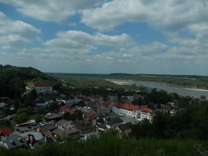 Kazimierz Dolny - widok z góry trzech krzyży